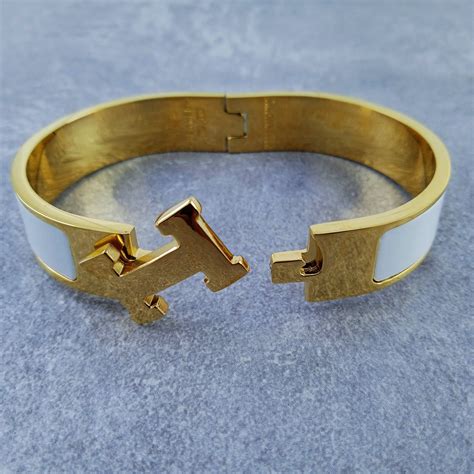 hermes striped bangle|Hermes bangle men's.